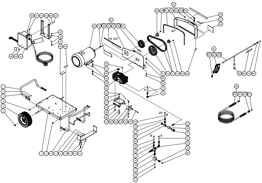 MITM CW-3005-0ME3 pressure washer parts and manual